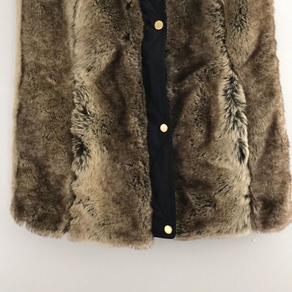 ELLEN TRACY faux fur vest coat - Picture 9 of 14